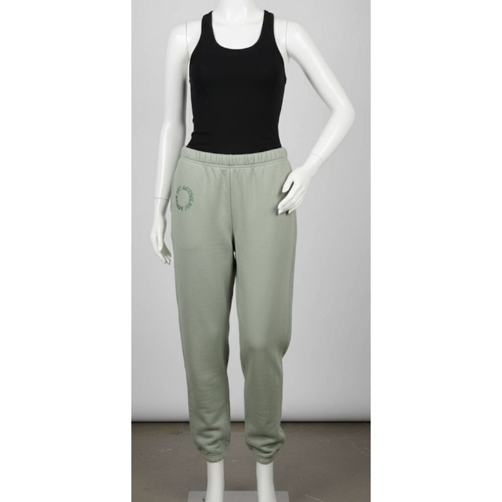 Set active womens medium pale mint green jogger pants sweatpants
